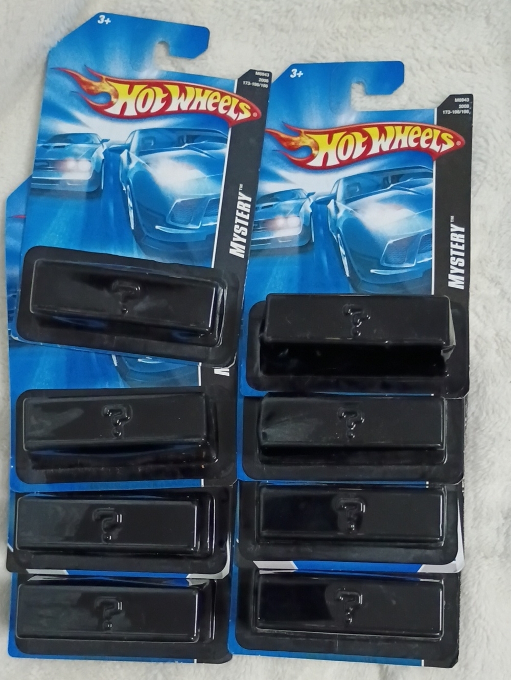 Hot Wheels Mystery Pack Lot - Blue Cardback with Black Mystery Blisters